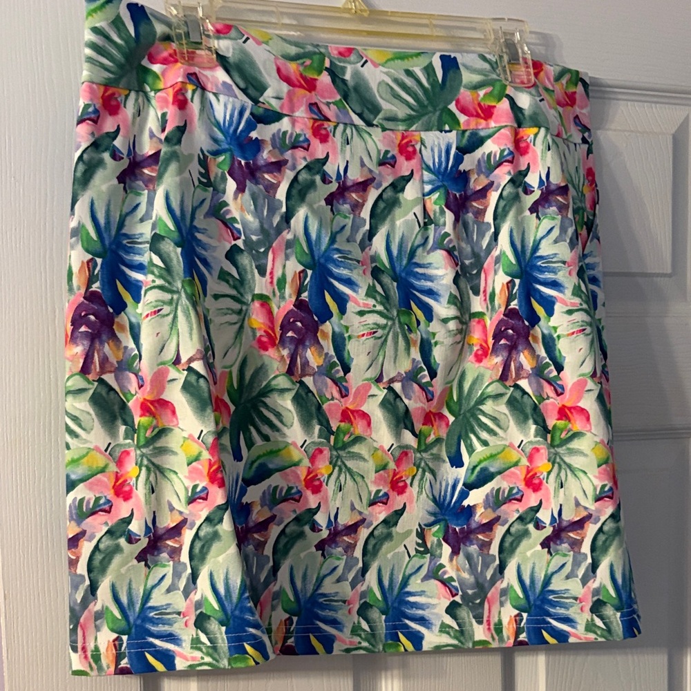 Floral Tropical Print Women’s Skort Multicolor